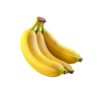 Bananas isolated on transparent background, created with generative AI png