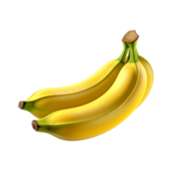 Bananas isolated on transparent background, created with generative AI png