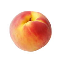 Fresh peach isolated on transparent background, created with generative AI png