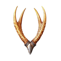 Animal horns iisolated on transparent background, created with generative AI png