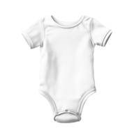 Blank white bodysuit isolated on transparent background, created with generative AI png