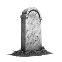 Gravestone isolated on transparent background, created with generative AI png