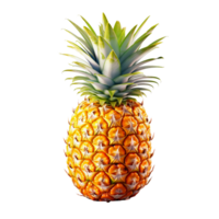 ananas isolato su trasparente sfondo, creato con generativo ai png