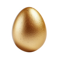 Golden egg isolated on transparent background, created with generative AI png