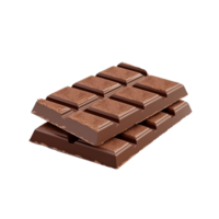 Piece of chocolate isolated on transparent background, created with generative AI png