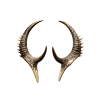 Animal horns iisolated on transparent background, created with generative AI png