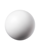 White ball isolated on transparent background, created with generative AI png