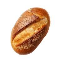 Freshly baked bread isolated on transparent background, created with generative AI png