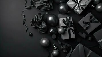 Background banner design for Black Friday, AI Generative photo