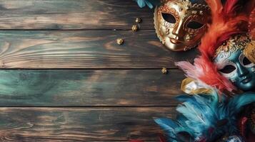 Top view background design of Carnival banner, photo