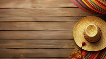 Cinco De Mayo for sale banner background with Round hat and Cinco de mayo ornament, photo