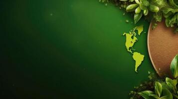 Earth Day Sale Banner background concept design with perfect ornament and view, AI Generative photo