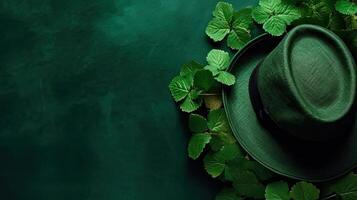 St Patrick's Background Design Perfect Concept for Banner Design, AI Generative photo