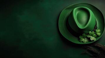 Background banner design for St Patrick's, AI Generative photo