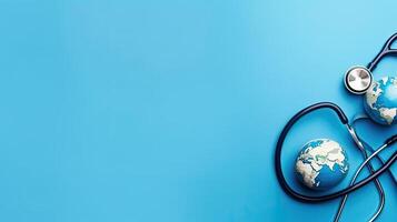 Background banner design for World Health Day, photo
