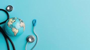 World Health Day Sale Banner background concept design with perfect ornament and view, photo