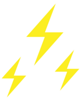 Thunder weather icon illustration png