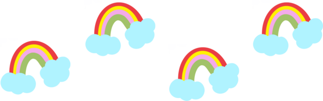 regenboog weer icoon patroon ontwerp elementen illustratie png