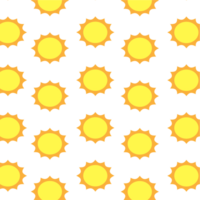 Sun Weather icon pattern  design elements illustration png