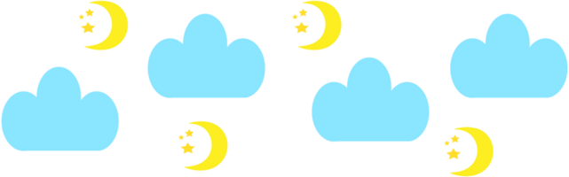 Weather icon pattern  design elements illustration png