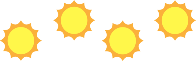 Sun Weather icon pattern  design elements illustration png