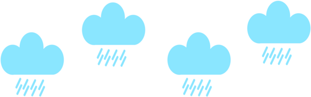 Rain Weather icon pattern  design elements illustration png