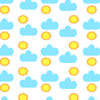 Sun Weather icon pattern  design elements illustration png