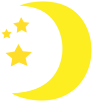 moon star weather icon illustration png