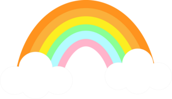 rainbow weather icon illustration png