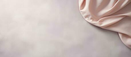 Photo of a close up of a pink bedsheet with copy space for text or design with copy space