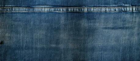 Photo of the back view of a pair of stylish blue jeans with a blank space for your creative ideas with copy space