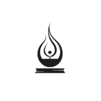 Lantern logo design with minimalist style png