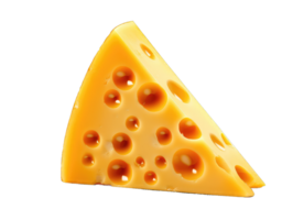 Piece of cheese isolated on transparent background png