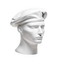 Berets Army Hat, Sailor hat mockup, Isolated on transparent background, generative AI png