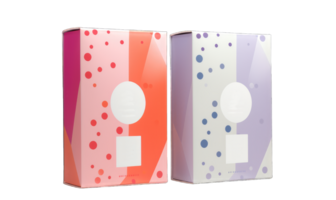 Two cardboard packaging boxes mockups isolated on transparent background. Vector illustration, Generative AI png