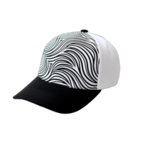 Cap mockup. Isolated on transparent background, realistic cap hat templates. angle view of adult caps mockup, generative ai png