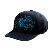 Cap mockup. Isolated on transparent background, realistic cap hat templates. angle view of adult caps mockup, generative ai png