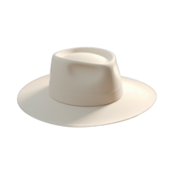 Blank bucket hat mockup, no gravity, 3d rendering, isolated on transparent background, Generative AI png