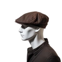 Newsboy cap mockup illustration,isolated on transparent background, Generative AI png