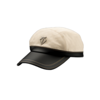 Cap mockup. Isolated on transparent background, realistic cap hat templates. angle view of adult caps mockup, generative ai png