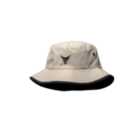 Blank bucket hat mockup, no gravity, 3d rendering, isolated on transparent background, Generative AI png