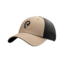 Cap mockup. Isolated on transparent background, realistic cap hat templates. angle view of adult caps mockup, generative ai png