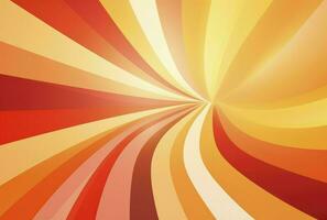 Retro background with curved, rays or stripes in the center. Sunburst or sun burst retro background, Generative AI photo