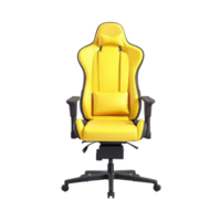 Racing cars seat design armchair isolated on transparent background, generative ai png