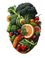 gesund Essen Hintergrund. gesund vegan Vegetarier Essen, Kopieren Raum, Banner. Einkaufen Essen Supermarkt und sauber vegan Essen Konzept, generativ ai png