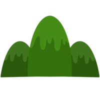 ilustración de un verde montañas png