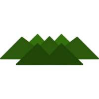 illustration de une vert Montagne png