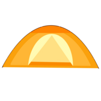 orange tält, camping tält png