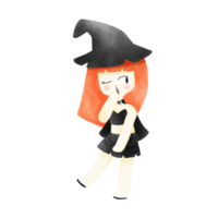 petite sorcière d'halloween png