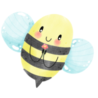 linda pequeño abeja png